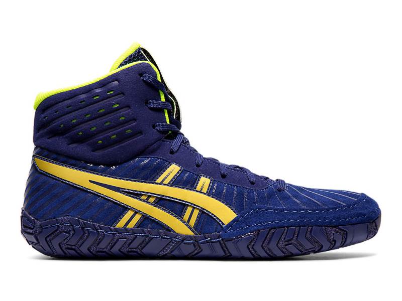 Sapatos De Luta Asics AGGRESSOR 4 Homem Azuis, 9935A347.636